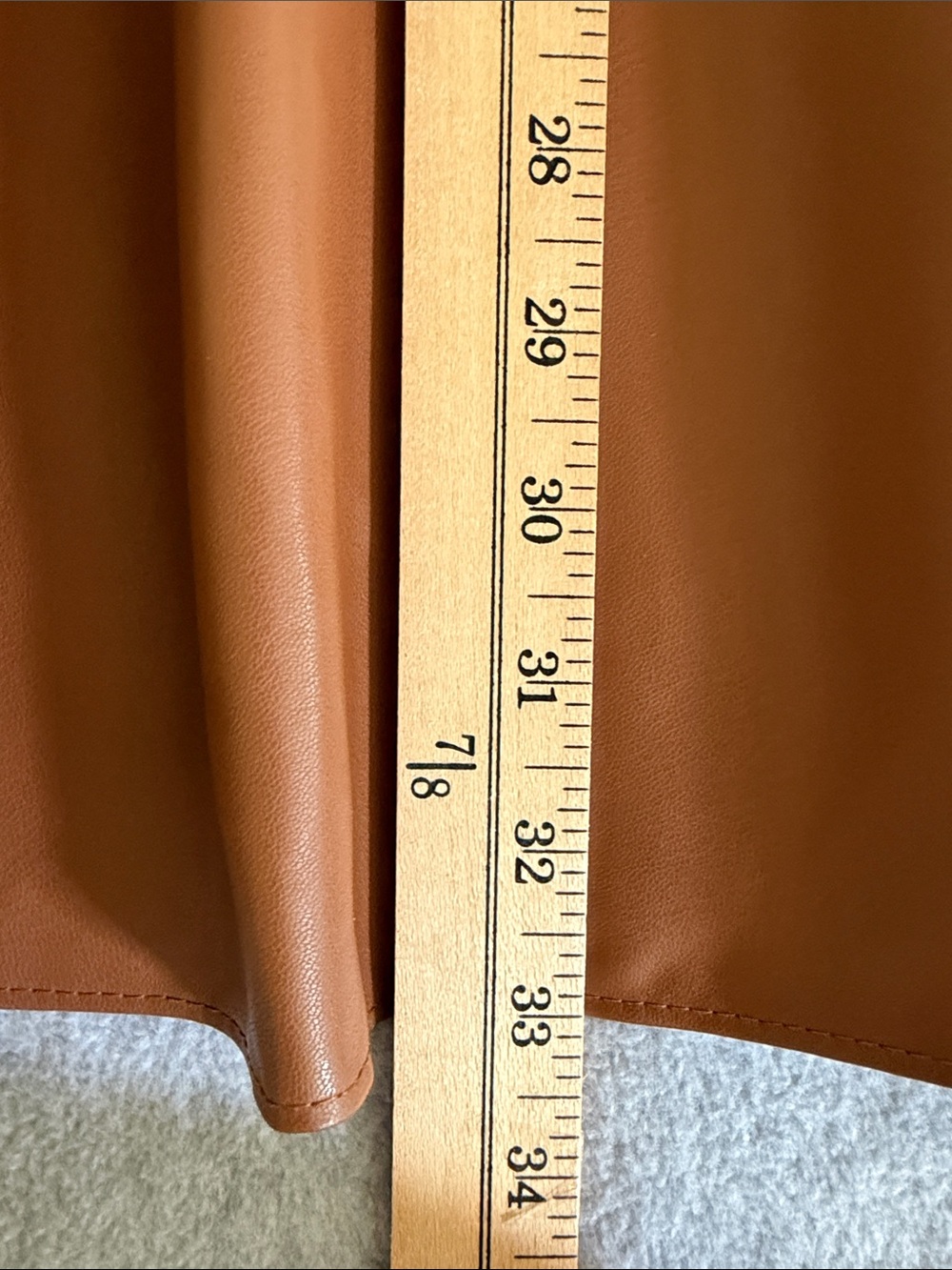 Jus Des Pommes Faux Leather Brown Dress Small Edgy Feminine Earthy Grunge Indie - Picture 14 of 15